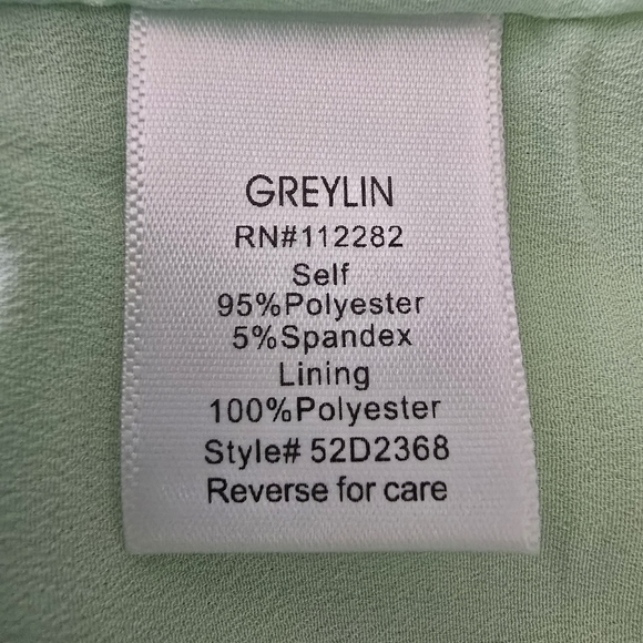 Greylin Apple Green Sheath Party Dress, Cutouts, Womens Med EUC - Picture 5 of 7